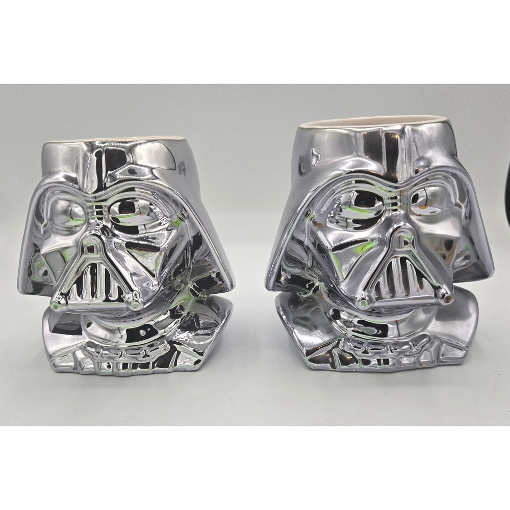 Star Wars Chrome Darth Vader Mug Pair (Applause)‎